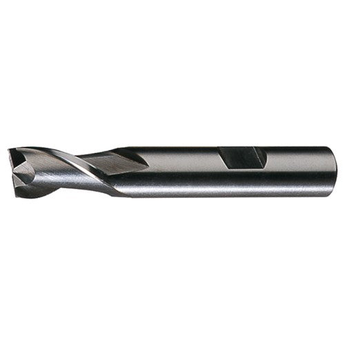 1-1/4″ × 1-1/4″ × 1-5/8″ × 4-1/2″ RHS / RHC HSS HSS Single End 2-Flute Center Cutting Keyway Tolerance Finishing End Mill - Bright - Exact Industrial Supply