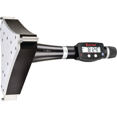Starrett 770BXTZ-8 Electronic Digital Internal Micrometer with Bluetooth, SPC Output, 7-8″ Range, .00005″ Resolution - Exact Industrial Supply