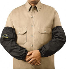 Steiner - Size Universal, Black Carbon Fiber Knit Welding Sleeve - 18" Long Sleeve, Elastic Opening at Both Ends - Benchmark Tooling