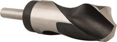 Hertel - 1-1/2" Drill, 118° Point, High Speed Steel Silver Deming & Reduced Shank Drill Bit - Benchmark Tooling