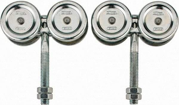 National Mfg. - 2 Piece, Zinc, Box Track Trolley - Use with Square Box Track - Benchmark Tooling