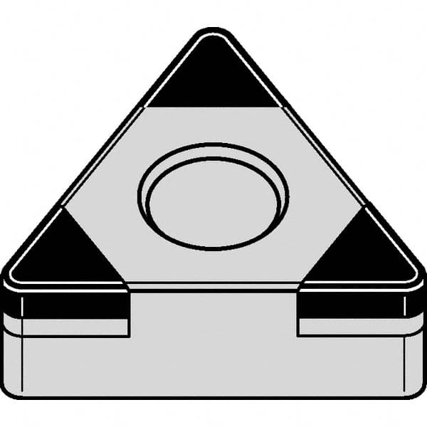 Kennametal - TNGA332 MT Grade KBH20 PCBN Turning Insert - Nano-Composite Finish, 60° Triangle, 3/8" Inscr Circle, 3/16" Thick, 1/32" Corner Radius - Benchmark Tooling