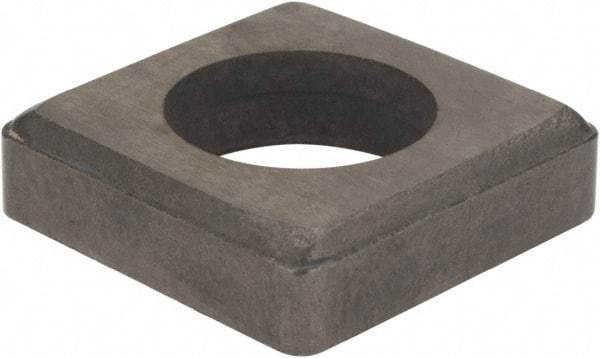Hertel - 3/4" Inscribed Circle, Square External Turning Shim for Indexables - 3/16" Thick, ISSN Shim Style, Negative Rake, Neutral Cut - Benchmark Tooling
