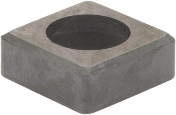 Hertel - 3/8" Inscribed Circle, Square External Turning Shim for Indexables - 1/8" Thick, ISSN Shim Style, Negative Rake, Neutral Cut - Benchmark Tooling