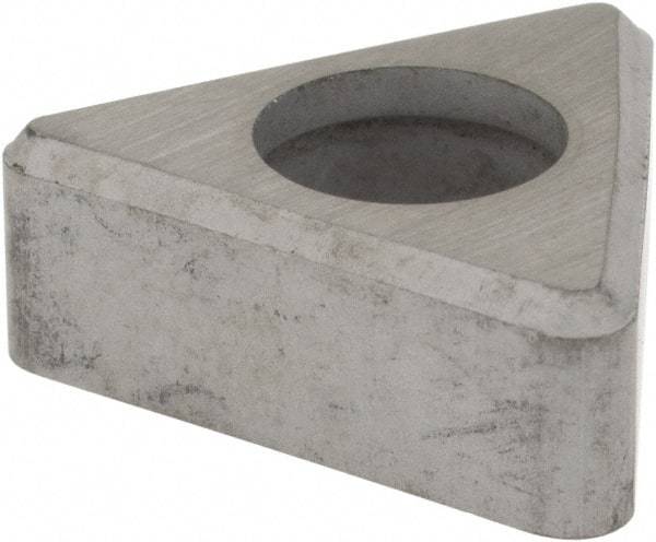 Hertel - 3/8" Inscribed Circle, Triangle External Turning Shim for Indexables - 3/16" Thick, ITSN Shim Style, Negative Rake, Neutral Cut - Benchmark Tooling