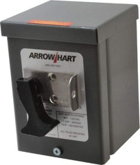 Cooper Wiring Devices - 3 Poles, 30 Amp, 3PST, NEMA, Enclosed Manual Motor Starter - 66.8mm Wide x 118.62mm Deep x 112.27mm High, 15 hp at 480 V, 15 hp at 600 V, 3 hp at 120 V & 7-1/2 hp at 240 V, CSA C22.2 No. 14, NEMA 3R & UL 508 - Benchmark Tooling