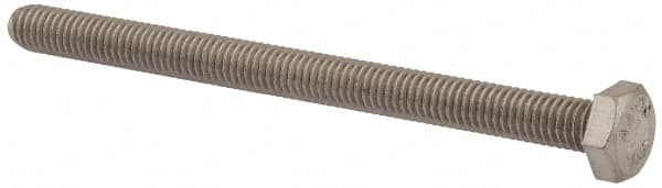 Value Collection - M6x1.00mm Metric Coarse, 80mm Length Under Head Hex Head Cap Screw - Fully Threaded, Grade 316 & Austenitic A4 Stainless Steel, Uncoated, 10mm Hex - Benchmark Tooling