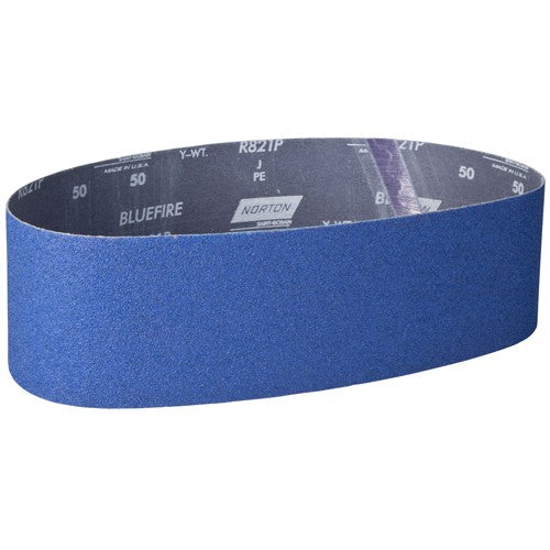 4″ × 36″ NorZon Plus R821 Narrow Belt 50 Grit Zirconia Alumina - Benchmark Tooling
