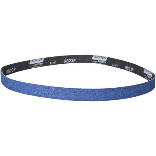 1-1/2″ × 60″ NorZon Plus R823 Narrow Belt 220 Grit Zirconia Alumina - Benchmark Tooling