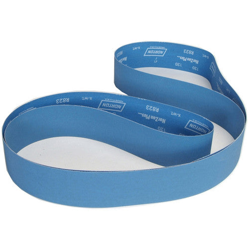 3 × 132″ BlueFire Cloth Narrow Backstand Belt 80 Grit R823P Zirconia Alumina - Benchmark Tooling