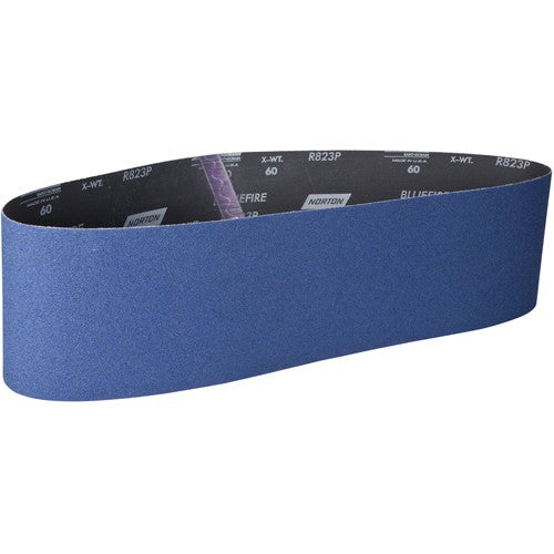 6″ × 48″ NorZon Plus R823 Narrow Belt 60 Grit Zirconia Alumina - Benchmark Tooling