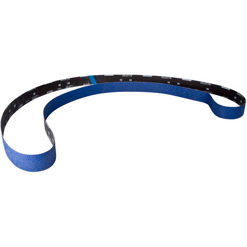 2 × 132″ BlueFire Cloth Narrow Backstand Belt 36 Grit R884P Zirconia Alumina - Benchmark Tooling