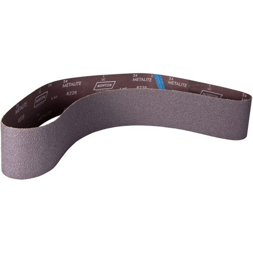 4″ × 60″ Metalite R228 Narrow Belt 24 Grit Aluminum Oxide - Benchmark Tooling