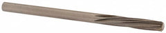 Magafor - 3.3096mm Solid Carbide 6 Flute Chucking Reamer - Spiral Flute, 0.1303" Straight Shank, 19/32" Flute Length, 2-1/4" OAL - Benchmark Tooling