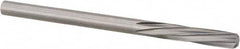 Magafor - 3.5103mm Solid Carbide 6 Flute Chucking Reamer - Spiral Flute, 0.1382" Straight Shank, 19/32" Flute Length, 2-1/4" OAL - Benchmark Tooling