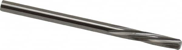 Magafor - 3.5611mm Solid Carbide 6 Flute Chucking Reamer - Spiral Flute, 0.1402" Straight Shank, 19/32" Flute Length, 2-1/4" OAL - Benchmark Tooling