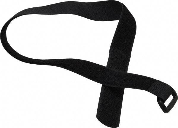 SpeedTech - 18" Long Black Nylon Hook & Loop Strap - 50 Lb Tensile Strength - Benchmark Tooling