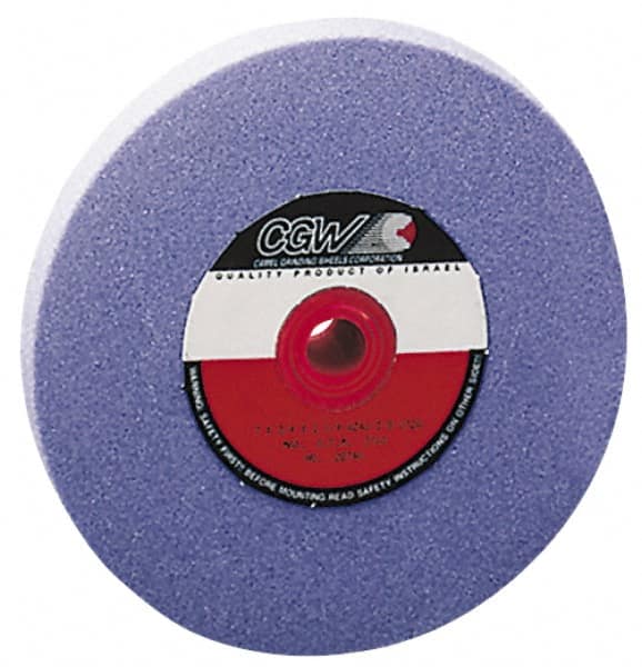 Camel Grinding Wheels - 60 Grit Aluminum Oxide Bench & Pedestal Grinding Wheel - 8" Diam x 1" Hole x 1" Thick, 3600 Max RPM, K Hardness, Medium Grade , Vitrified Bond - Benchmark Tooling