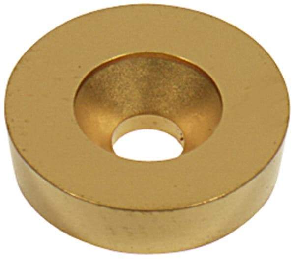 Value Collection - RD16 P Grade TCN55 Carbide Turning Insert - TiN Finish, Round, 1" Inscr Circle, 1/4" Thick - Benchmark Tooling