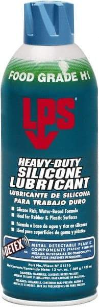LPS - 16 oz Aerosol Silicone Spray Lubricant - Food Grade - Benchmark Tooling