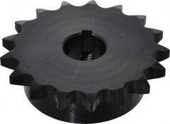 Browning - 17 Teeth, 1/2" Chain Pitch, Chain Size 40, Finished Bore Sprocket - 3/4" Bore Diam, 2.721" Pitch Diam, 2.96" Outside Diam - Benchmark Tooling