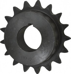 Browning - 17 Teeth, 5/8" Chain Pitch, Chain Size 50, Finished Bore Sprocket - 1-1/4" Bore Diam, 3.401" Pitch Diam, 3.72" Outside Diam - Benchmark Tooling