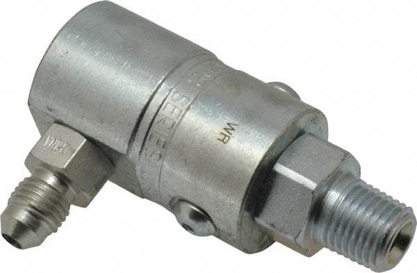 Parker - 1/4 NPTF to SAE(JIC) Steel Hydraulic Hose Male NPT to Male JIC Fitting - 5,000 psi - Benchmark Tooling