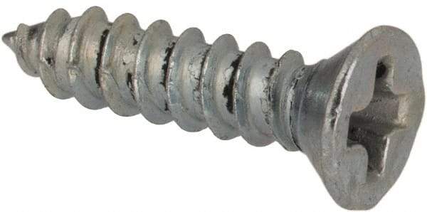 Value Collection - #2 Flat Head Phillips Sheet Metal Screw - Steel, 3/8" OAL, AISI 1016, ASME B18.6.3, ASME B18.6.4 & SAE J933, Grade 1016-1024 - Benchmark Tooling