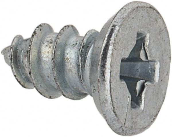 Value Collection - #4 Flat Head Phillips Sheet Metal Screw - Steel, 1/4" OAL, AISI 1016, ASME B18.6.3, ASME B18.6.4 & SAE J933, Grade 1016-1024 - Benchmark Tooling