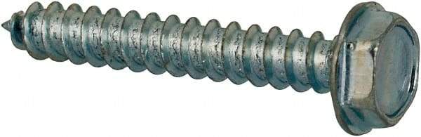Value Collection - #4 Hex Washer Head Sheet Metal Screw - Steel, 3/4" Length Under Head, AISI 1016, ASME B18.6.3, ASME B18.6.4 & SAE J933, Grade 1016-1024 - Benchmark Tooling