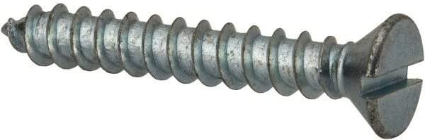 Value Collection - #12 Flat Head Slotted Sheet Metal Screw - Steel, 1-1/2" OAL, AISI 1016, ASME B18.6.3, ASME B18.6.4 & SAE J933, Grade 1016-1024 - Benchmark Tooling