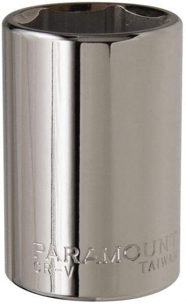 Paramount - 1-5/16", 3/4" Drive, Deep Hand Socket - 6 Points, 3-1/2" OAL, Steel, Chrome Finish - Benchmark Tooling