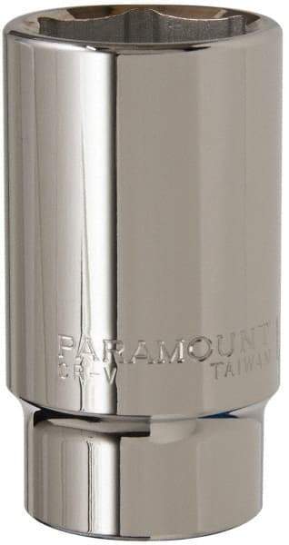Paramount - 1-7/16", 3/4" Drive, Deep Hand Socket - 6 Points, 3-1/2" OAL, Steel, Chrome Finish - Benchmark Tooling