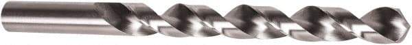 Precision Twist Drill - 31/64" 118° High Speed Steel Jobber Drill - Bright Finish, Right Hand Cut, Spiral Flute, Straight Shank, 5-7/8" OAL, Standard Point - Benchmark Tooling