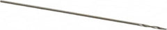 Precision Twist Drill - #83 118° High Speed Steel Jobber Drill - Bright Finish, Right Hand Cut, Spiral Flute, Straight Shank, 3/4" OAL, Standard Point - Benchmark Tooling