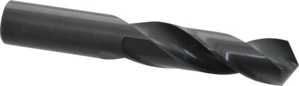 Precision Twist Drill - 15/16" 118° Spiral Flute High Speed Steel Screw Machine Drill Bit - Oxide Finish, Right Hand Cut, 3-3/4" Flute Length, 5-3/4" OAL, Standard Point, Straight Shank - Benchmark Tooling