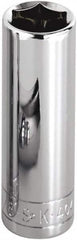 SK - 9/32", 1/4" Drive, Deep Hand Socket - 6 Points, Steel, Chrome Finish - Benchmark Tooling