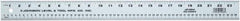 Johnson Level & Tool - 72" Long, 1/8, 1/16" and 2mm Graduation, Aluminum Rule - English/Metric Graduation Style, Gray, Anodized Finish - Benchmark Tooling