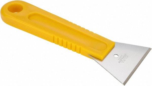 Olfa - Stainless Steel 1-Edge Scraper - 1-1/4" Blade Width x 2-21/64" Blade Length, 6-5/16" Long Handle - Benchmark Tooling