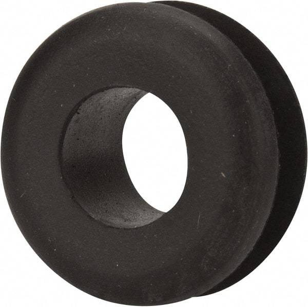 Made in USA - 15/16" OD, 7/16" Thick Military Specification Grommet - Buna-N Rubber, 11/16" Slot Diam x 3/16" Slot Width - Benchmark Tooling