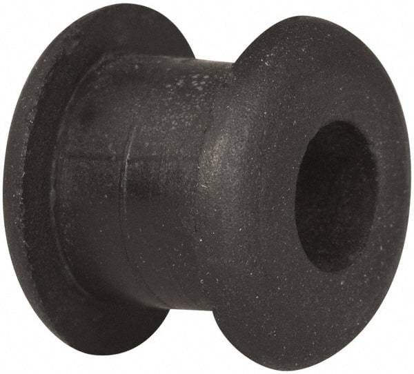 Made in USA - 7/16" OD, 3/8" Thick Military Specification Grommet - Buna-N Rubber, 5/16" Slot Diam x 1/4" Slot Width - Benchmark Tooling