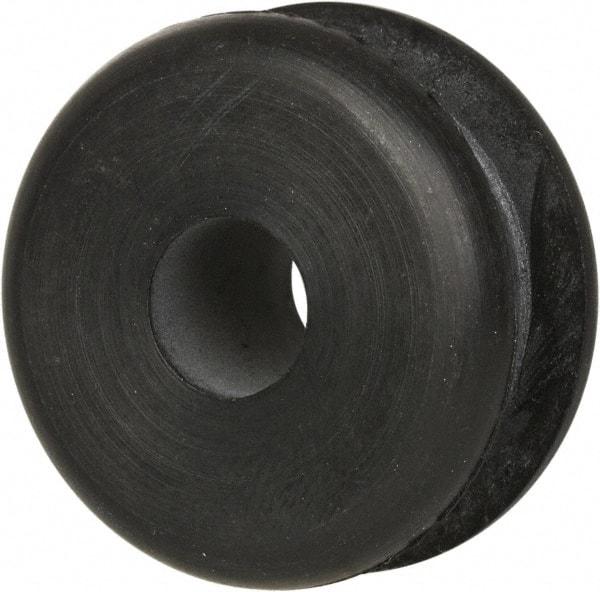 Made in USA - 1" OD, 1/2" Thick Military Specification Grommet - Buna-N Rubber, 3/4" Slot Diam x 1/4" Slot Width - Benchmark Tooling
