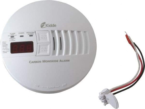 Kidde - AC, DC Wire In 120 Volt Carbon Monoxide Alarm - 85 dB Decibel Rating, 9V Battery Not Included, Tamper Resistant, Interconnectable - Benchmark Tooling