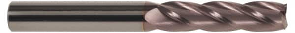SGS - 1", 2-1/4" LOC, 1" Shank Diam, 5" OAL, 4 Flute, Solid Carbide Square End Mill - Single End, TiCN Finish, Spiral Flute, 30° Helix, Centercutting, Right Hand Cut, Right Hand Flute, Series 1L - Benchmark Tooling
