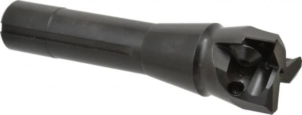 Value Collection - 1-1/2" Cut Diam, 0.656" Max Depth of Cut, 5-37/64" OAL, Indexable Square Shoulder End Mill - TPC 32..., TPG 32., TPU 32. Inserts, R8 - Benchmark Tooling