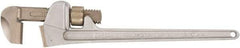Ampco - 14" Aluminum Straight Pipe Wrench - 2-13/16" Pipe Capacity - Benchmark Tooling