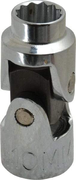 Proto - 3/8" Drive, Standard Hand Socket - 12 Points, 1-3/4" OAL, Alloy Steel, Chrome Finish - Benchmark Tooling