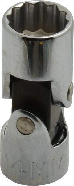 Proto - 3/8" Drive, Standard Hand Socket - 12 Points, 1-27/32" OAL, Alloy Steel, Chrome Finish - Benchmark Tooling