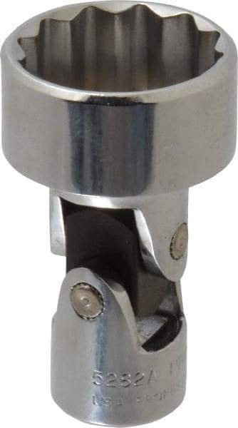 Proto - 15/16", 3/8" Drive, Standard Hand Socket - 12 Points, 2-3/32" OAL, Alloy Steel, Chrome Finish - Benchmark Tooling
