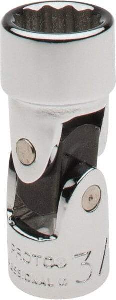 Proto - 3/8", 1/4" Drive, Standard Hand Socket - 12 Points, 1-25/64" OAL, Alloy Steel, Chrome Finish - Benchmark Tooling